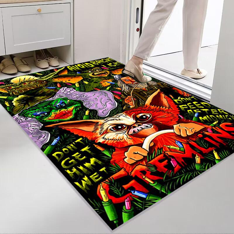 Gremlins 35th Anniversary: Chaos Charm carpet Suitable for all seasons Living room and bedroom mats Doormat Protective pad Bathroom mat