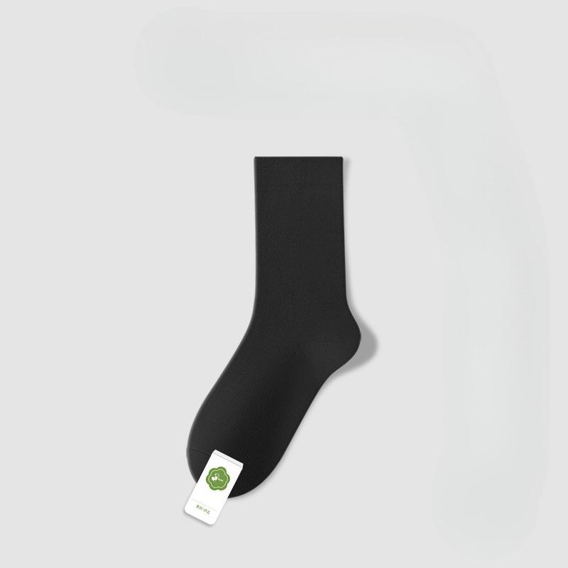 Female Spring and Autumn Pure Cotton Deodorant Boneless Moon Son Tube Stack Socks