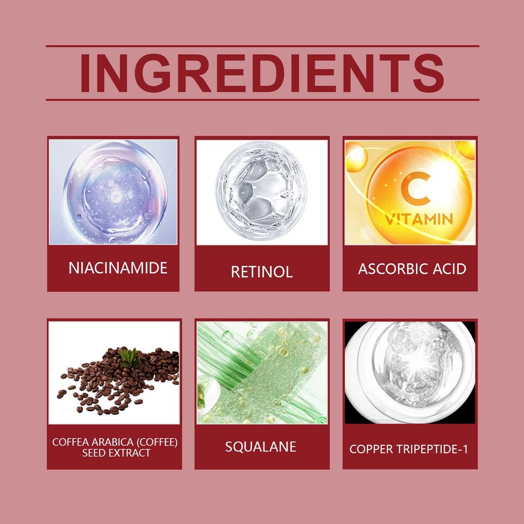 Retinol Eye Cream Lifts, Tightens, Lightens Wrinkles, Tightens Eyes Ball Massage, Beautifies Eyes