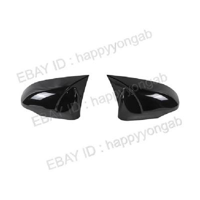 Rearview Side Mirror Cover Trim Gloss Black Horn For 2018- Toyota C-HR CHR