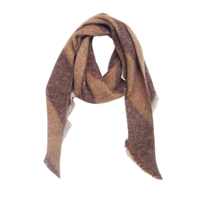 Diagonal Scarf Fashion Women Shawl Yarn Rhombus Shawl Circle Keep Warm