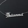 Custom Nameplate Butterfly Necklace for Women Personalized Stainless Steel Gold Plated Trendy Fashion Pendant with Zircon