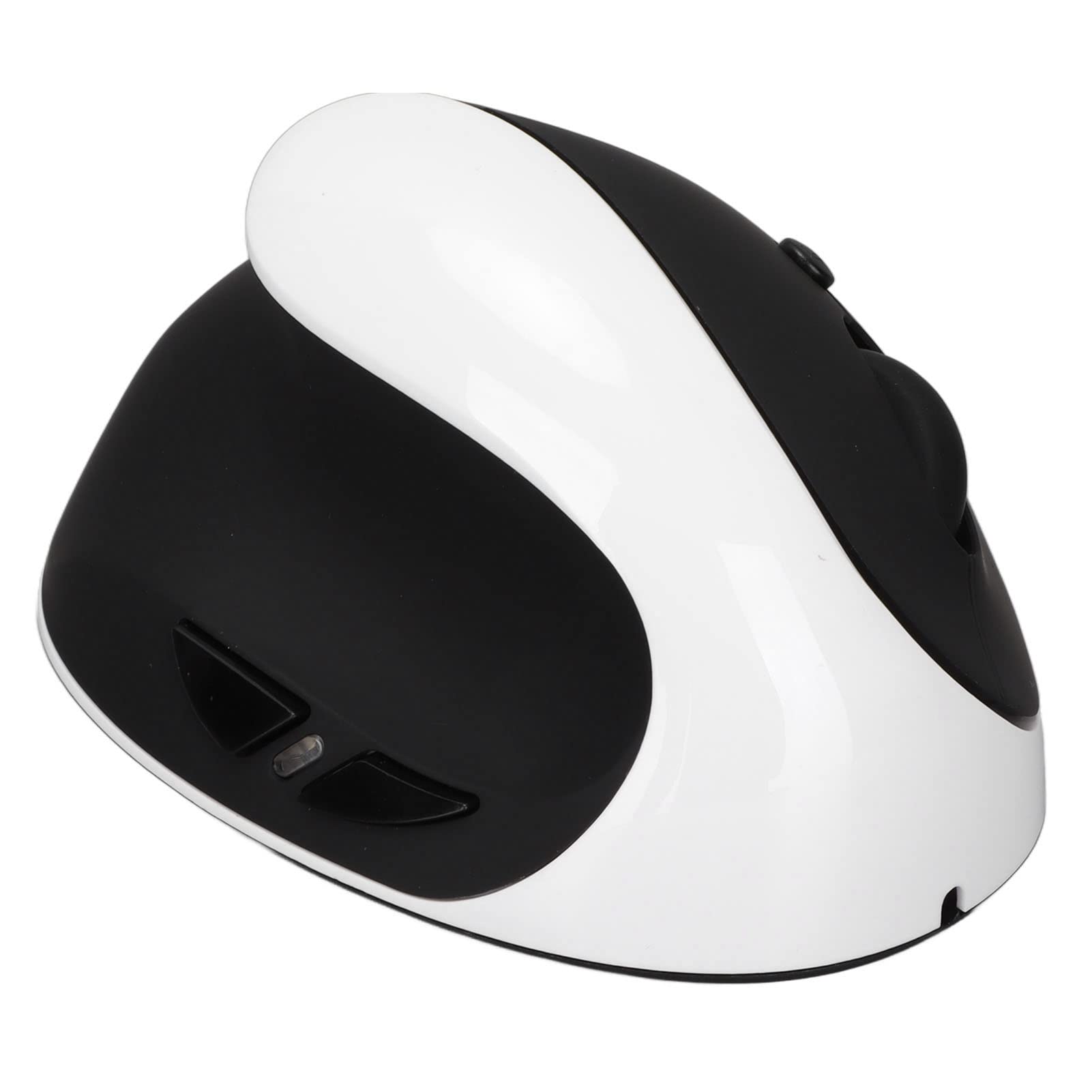 

Vertical Rechargeable Wireless Ergonomic Mouse with Adjustable DPI for PC and Left-Handed Mouse, (Black White)