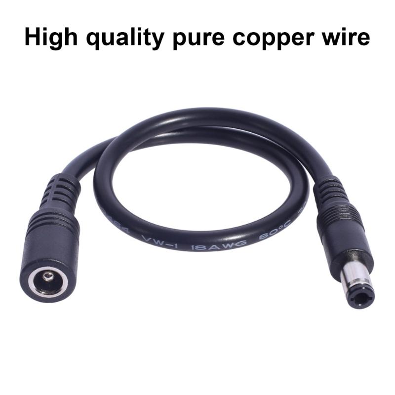 DC6330 Power Extension Cord Double End 6.3x3.0mm Connectors Wire Power Cable for Laptops Notebook 18AWG 30cm Long