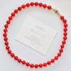 7A Style Retro Natural High Quality Pigeon Blood Red Carnelian Agate Design Sense Clavicle Chain Necklace Fidelity