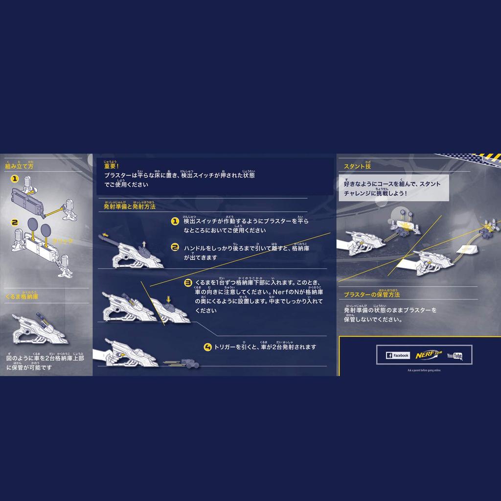 Hasbro Nerf Nitro Double Clutch Inferno E0858 Authentisch (HASBRO)