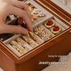 Luxury Solid Wood Jewelry Storage Box with Lock