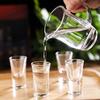 Sada 7 sklenic na víno s rukojetí 120ml, dávkovač vína 10ml/12ml/15ml, průhledné skleněné nádoby s dárkovou krabičkou pro přátele