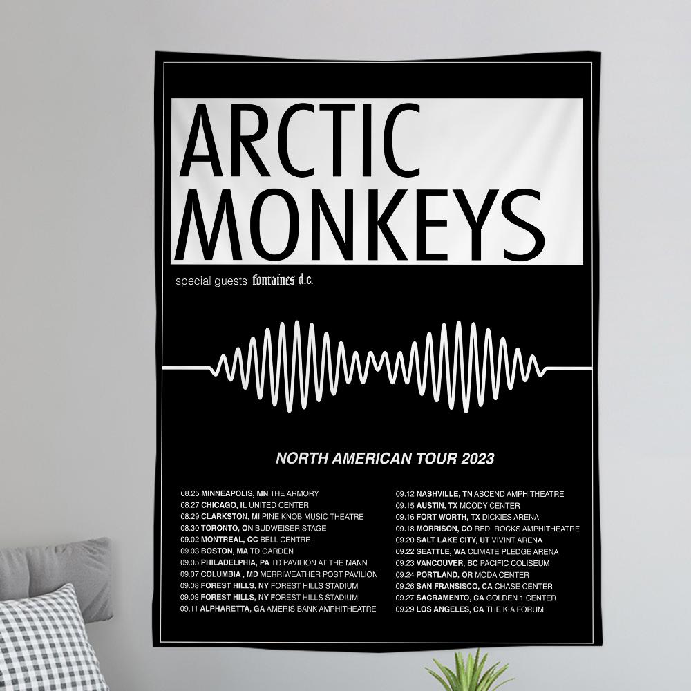 AArctic MMonkeys Rock Band Music Colorful Tapestry Wall Hanging Bohemian Wall Tapestries Mandala Wall Hanging Sheets