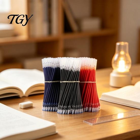 Konische Spitze Tintenpatronen 50 Stück 0,5 mm Gel-Stift Nachfüllpatronen, Nadel und Universell Ersatz Glattes Schreiben Pigmentbasiert für Büro Schule Täglich