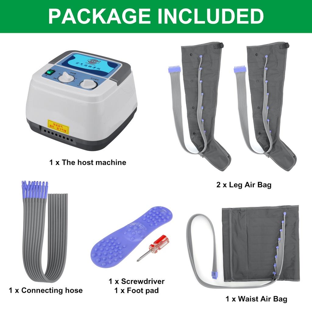 Infrared Therapy Arm Waist Pneumatic Vibration Air Wave Pressure Machine Electric Pressotherapy Air Compression Leg Foot Massager