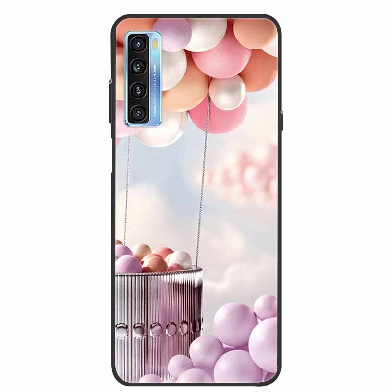 For TCL 20L Case Cute Painted Soft Silicone Back Cover for TCL 20L+ Plus T775H Phone Cases TPU Bumper For TCL 20S 20 L T774H