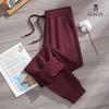 GAGN Women's High Waist Petite Cotton Sweatpants – Elastic Ankle Casual Running Pants