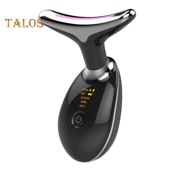 

Массажер для шеи и лица, устройство для подтяжки кожи против морщин, средство для удаления двойного подбородка, косметический инструмент для контурирования лица, быстро впитывает кремы чёрный