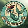 Nautical Anchor Waves Metal Wall Art Bathroom Decor