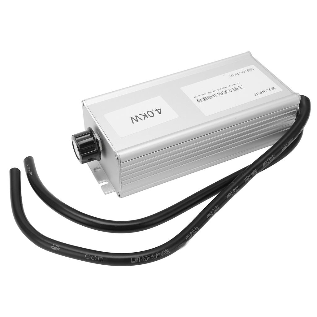 AC Motor Controller 3 Phase High Power Fan Stepless Speed Control Switch 380V 4KW