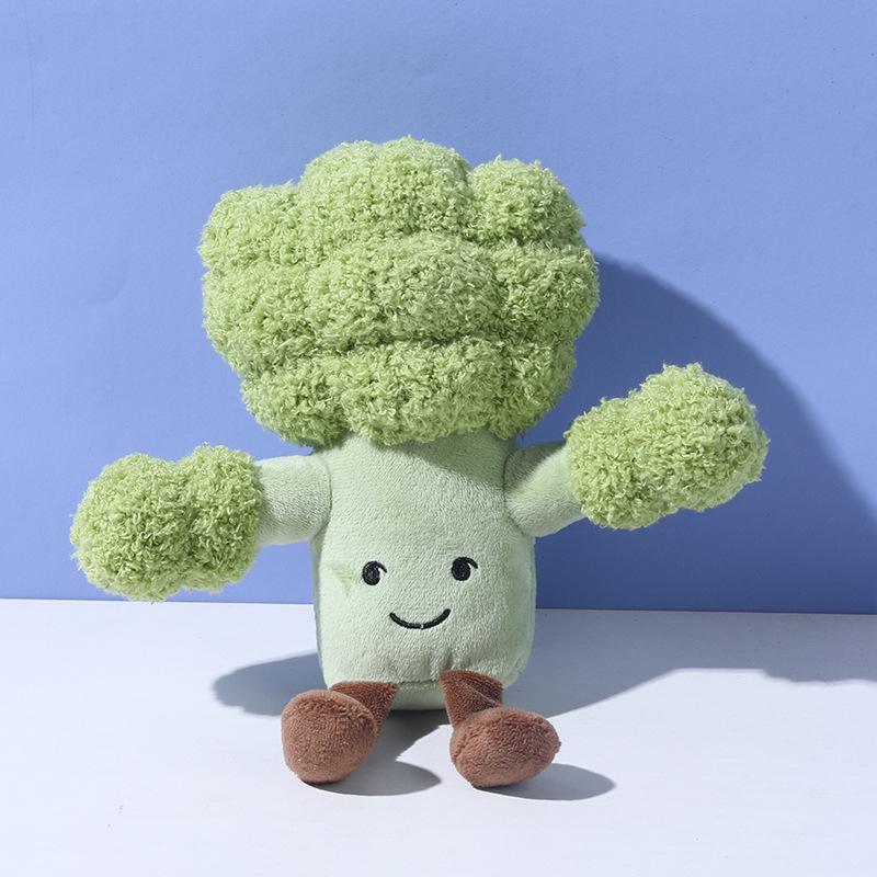 

Squeaky Plush Broccoli Dog Toy, Interactive Stuffed Pet Chew Toy for Puppies Small Dogs, Durable Teeth Cleaning Crinkle Toy зелёный