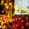 LED-Zitronen-Lichterkette mit Batteriebox für festliche Dekoration und Outdoor-Partys
