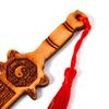 Feng Shui Tai Chi Eight Diagrams The Peach Carving Wood Sword Handicraft Home Carving Decoration Accessories Decor