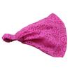 Flickors Mode Stretchig Bred Spets Pannband Turban Huvudduk Bandanas Hårband