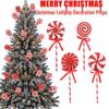 Festive Colorful Christmas Lollipop Decorations - Large Candy Tree Ornaments & Creative Holiday Props