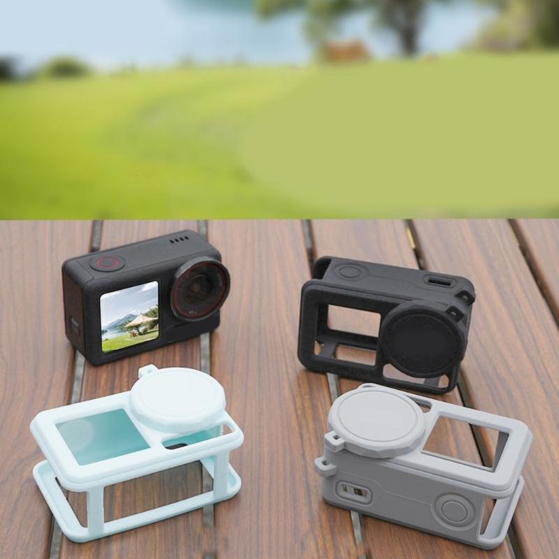 Silicone Protections Kit for Action 5, Includes Camera Cover, Neck Straps, Safety Tethers, and Lens Caps