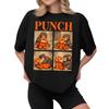 Women's Casual Printed T-Shirt Round Neck Pullover Short Sleeve Top