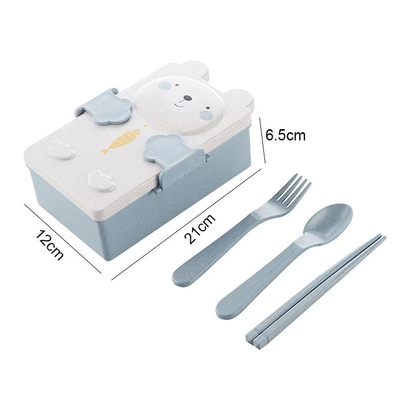 Kawaii Cute Bento Lunch Box for Kids Girls Children School Portable Mini Snack Sandwich Food Container Boxes