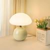 Cream Mushroom Table Lamp: Modern Eye-Protecting Bedside Light for Warm Atmosphere In Boys' and Girls' Bedrooms.