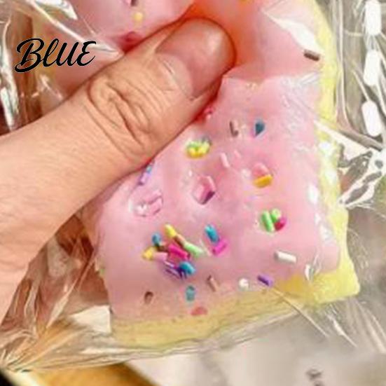 Snack Shape Fidget Toy Soda Biscuit Stress Relief Simulation Strawberry Sandwich Anxiety Squeeze Decompression Sensory Gadget