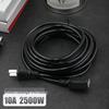 Copper Dual-Core Power Cord with Plug and Socket for Mobile Phone or Fan Extension