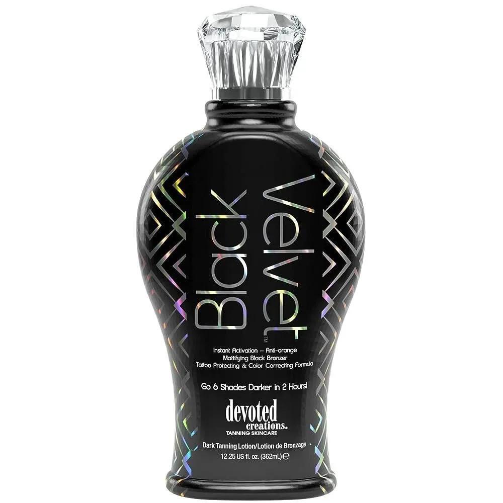 Devoted Creations Black Velvet Anti-Orange Mattifying Bronzer Tanning Lotion 12.25 oz
