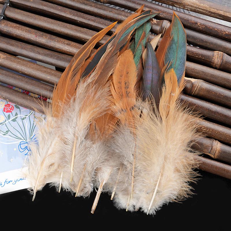 

50 pcs Purple Chicken Feathers 5-6 for DIY Crafts, Dream Catchers, and Handmade Ornaments