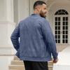 Men Faux Suede Bomber Jacket Stand Collar Full Zip Up Long Sleeve Solid Color Casual Outerwear Fall Daily Streetwear Coat