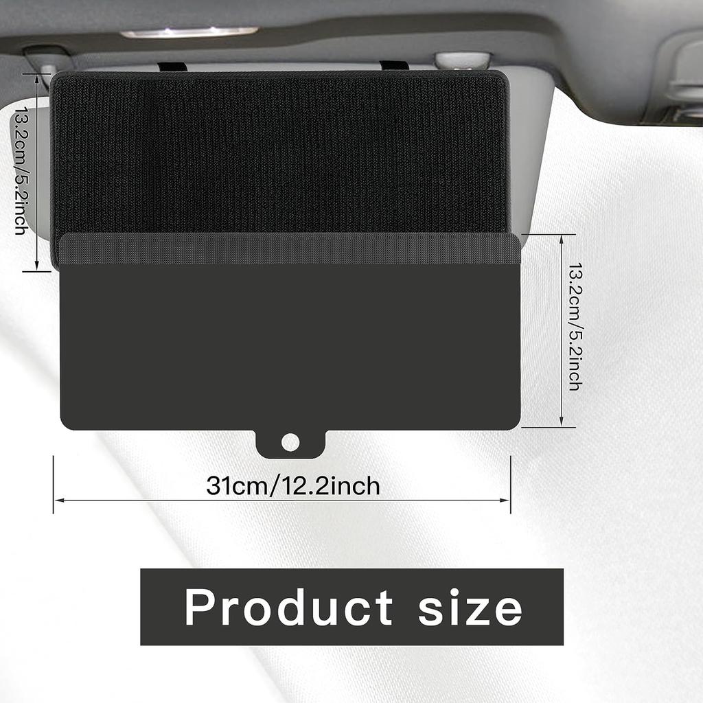 Sun Visor Extender For Car, Upgraded Polarized Car Sun Visor Extender With PC Lens, Velcro Design Convenient Adjustment Position, Filtering Glare, UV