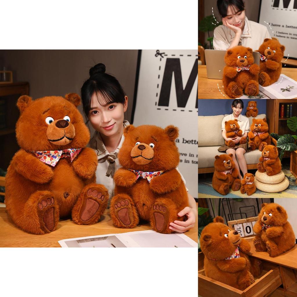 Adorable Plush Bear Stuffed Animal Soft Toy For Kids Perfect Gift For Girls