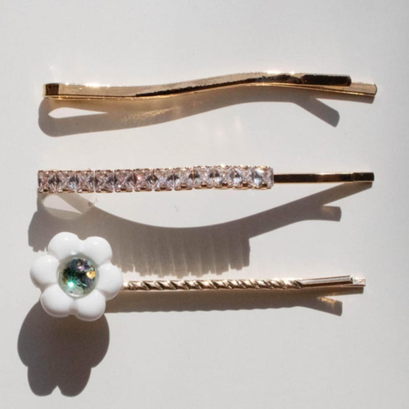 luvinball Daisy Snowball Hairpin Set(3pcs)