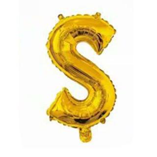 16 Inch Slim Gold Letter Aluminum Foil Balloon Bright Gold Wedding Decoration Film Balloon