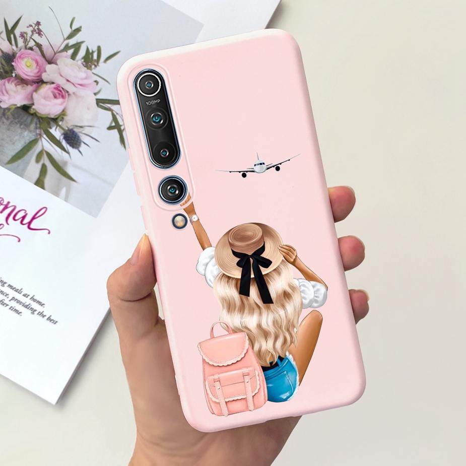 For Xiaomi Mi 10 Pro Case Cute Fashion Painted Cover Soft TPU Shockproof Phone Case For Xiaomi Mi 10 Lite Mi10 Pro 5G Full Coque