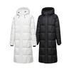 2025 Trendige Lange Herren-Winterdaunenjacke - Weiße Entendaune, Lässiger Hongkong-Stil, Einfarbig, Warme Oberbekleidung