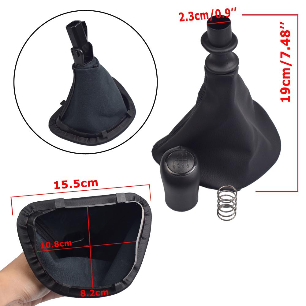 Car Gear Shift Knob For Mercedes Benz W639 VITO 2003-2010 High Quality 6Speed Stick Lever Knob Shifter Leather Gaitor Boot Cover