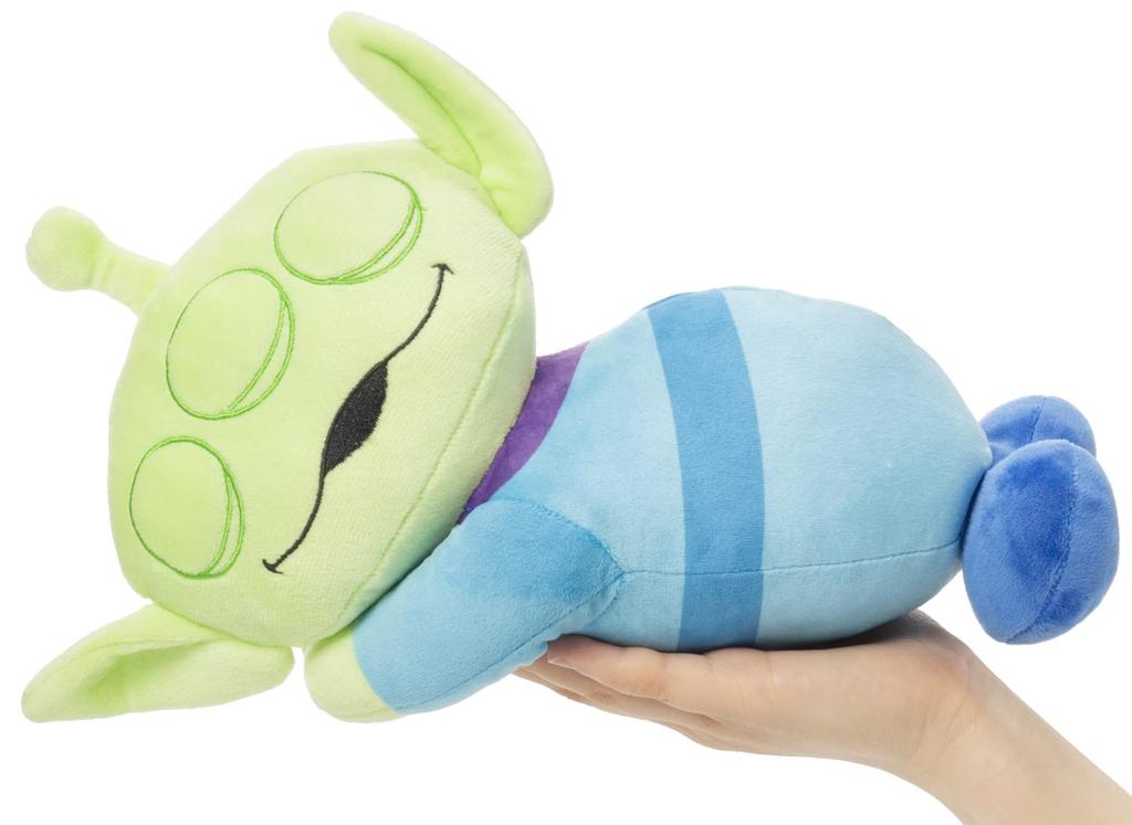 MORIPiLO Toy Story Alien Body Disney Sleeping Pillow Micro Large Plush Green Morishita Pillows Pillow, (Small), Approx. 30cm, Skin-Friendly Fabric,