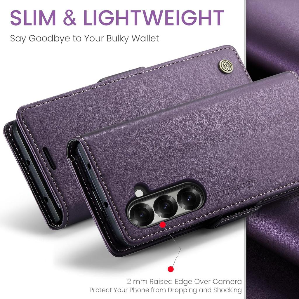Premium Business Folio Flip RFID Leather Phone Case For Samsung Z Fold 8 Ultra 7 6 5 Magnetic Kickstand Card Holder Wallet Cover