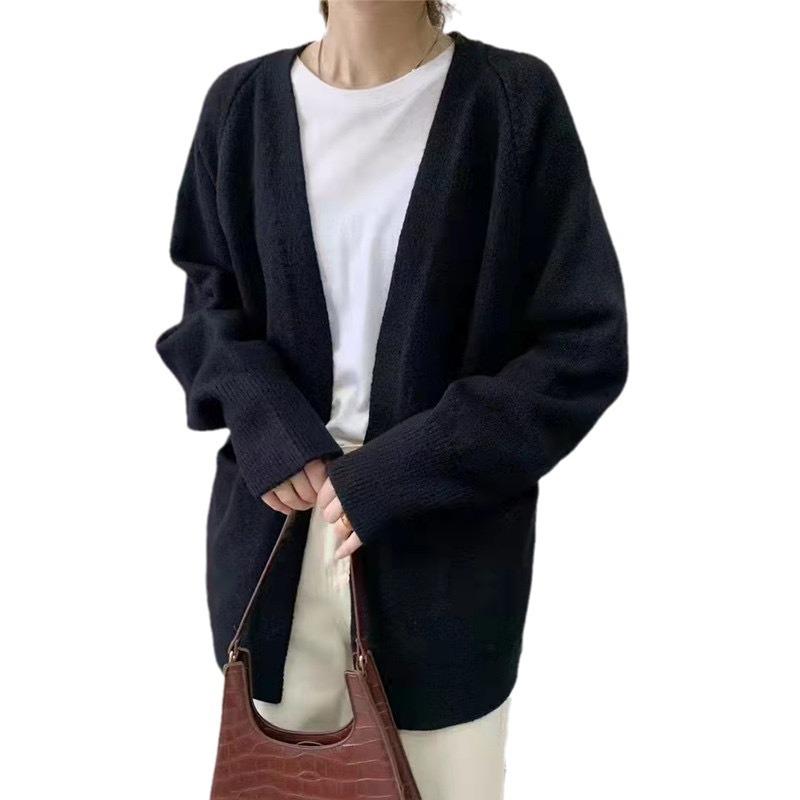 Sweater Jacket Women Wear In Autumn and Winter, New Loose Lazy Style Retro Small Soft Waxy Knitted Cardigan Women