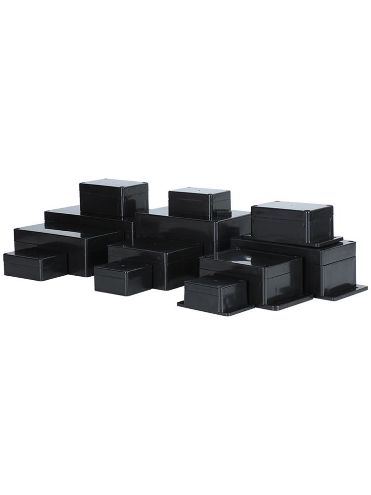 Black Waterproof Outdoor Electronics Junction Box