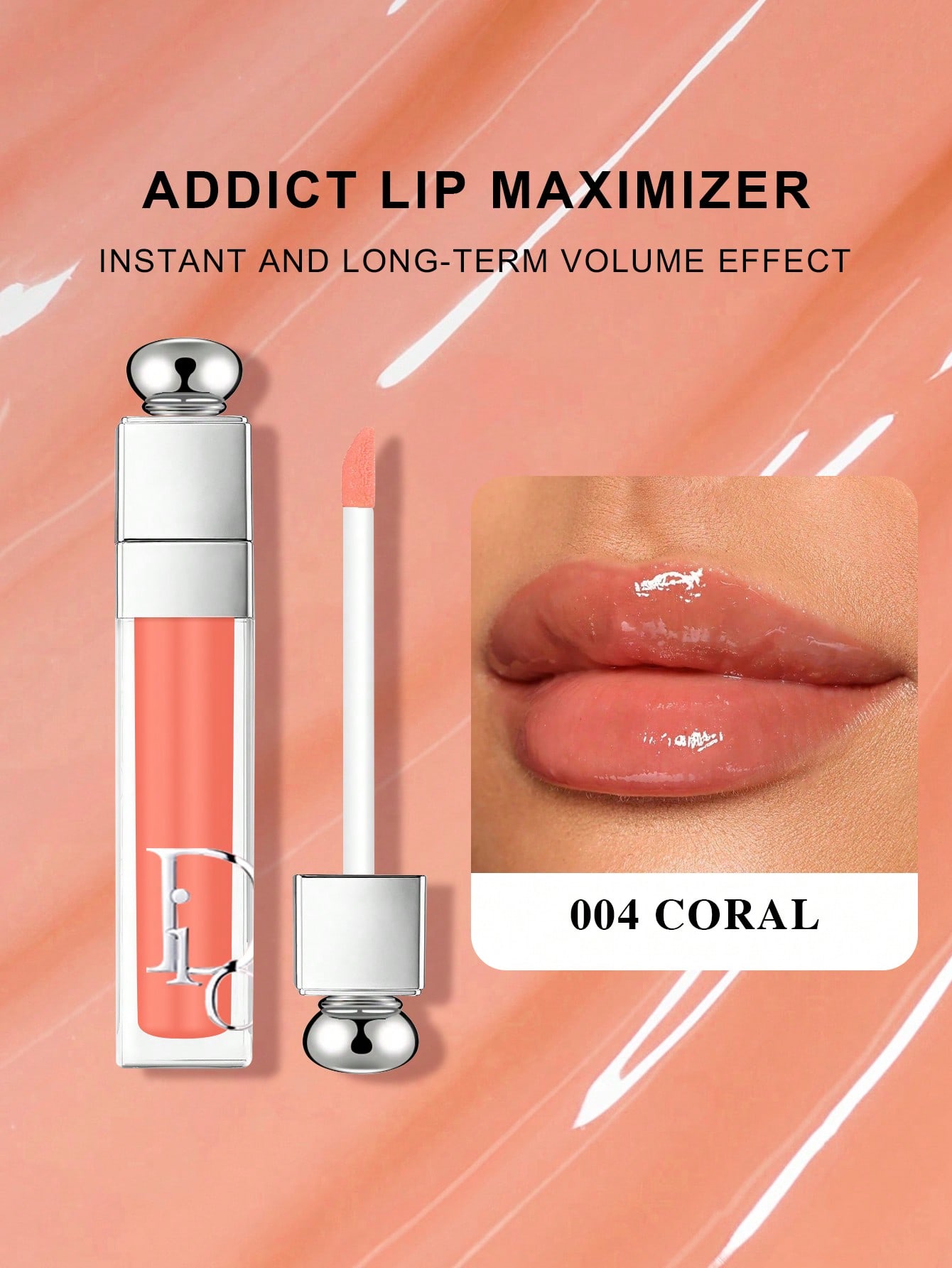 Dior Addict Lip Maximizer 3.2г - 039 Intense Cinnamon Плампер для губ #004 CORAL