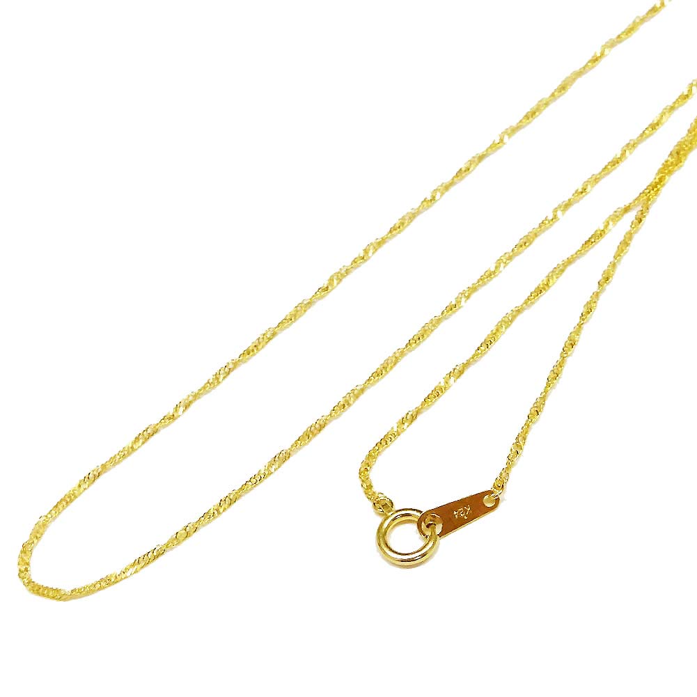 

and Me Jewelry Pure Gold Screw 42cm Quality Guaranteed Mint Certification Mark [You Box] Necklace/Chain 1.35g [Gift Wrapped] золотий