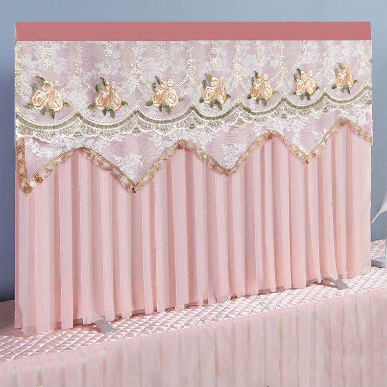 Universal Chinese Style Dustproof TV Cover - Full Wrap, Boot Up Without Removal, 55-75 Inch Compatibility