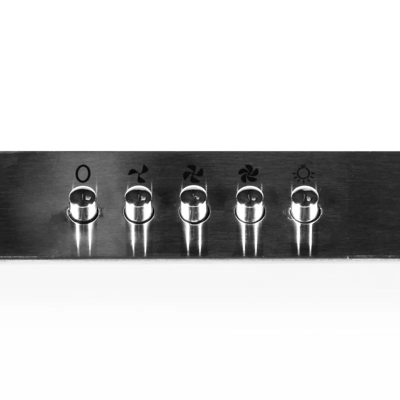 Bomann - Du611x - Gris - Hotte Murale 500 M³/h - 3 Vitesses - Filtre Charbon Actif - 205 W