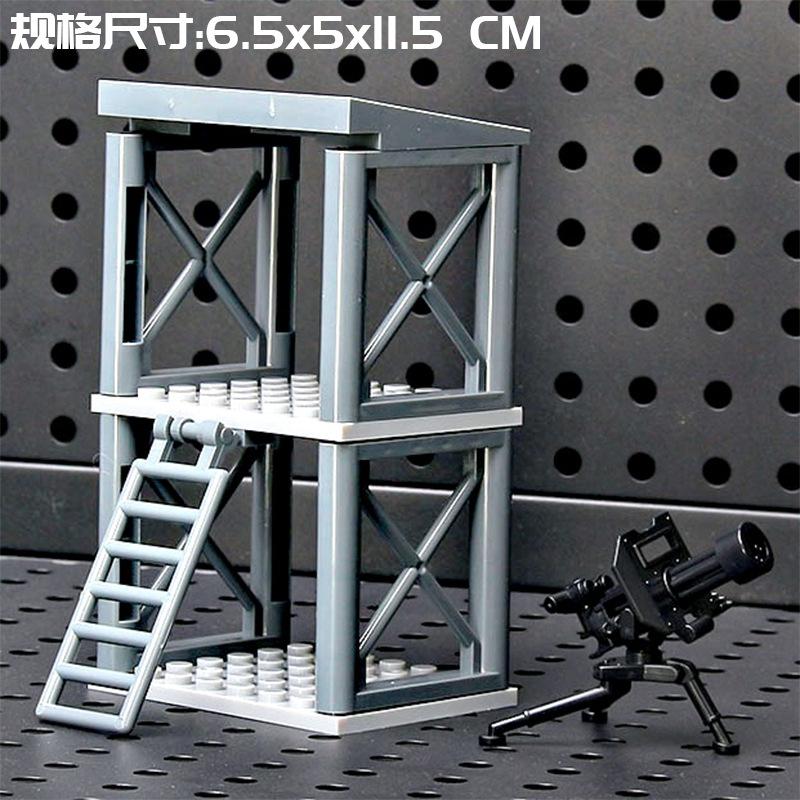DIY Assembling Toy Building Block Model MOC Scene Armory Military Base Children Birthday Party Gift Children's Educational Toys